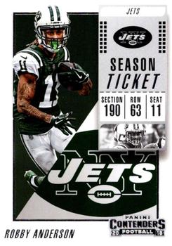 Robby Anderson New York Jets 2018 Panini Contenders NFL #27